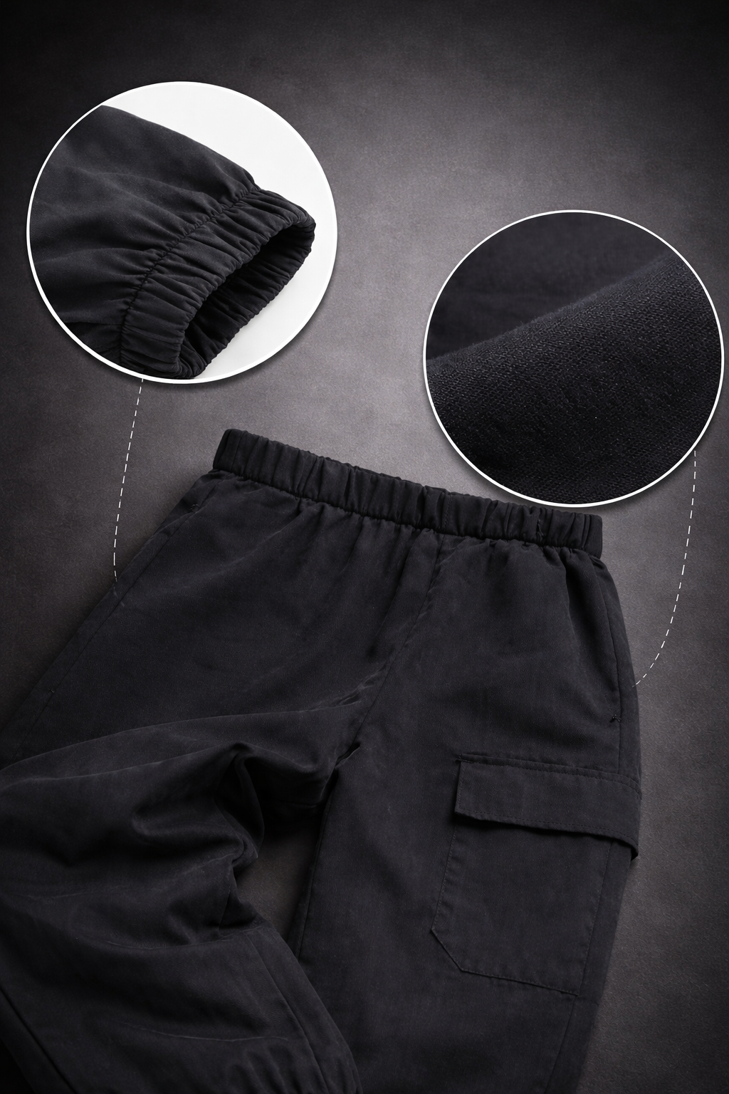 ShadowFit Cargo Jogger – Black