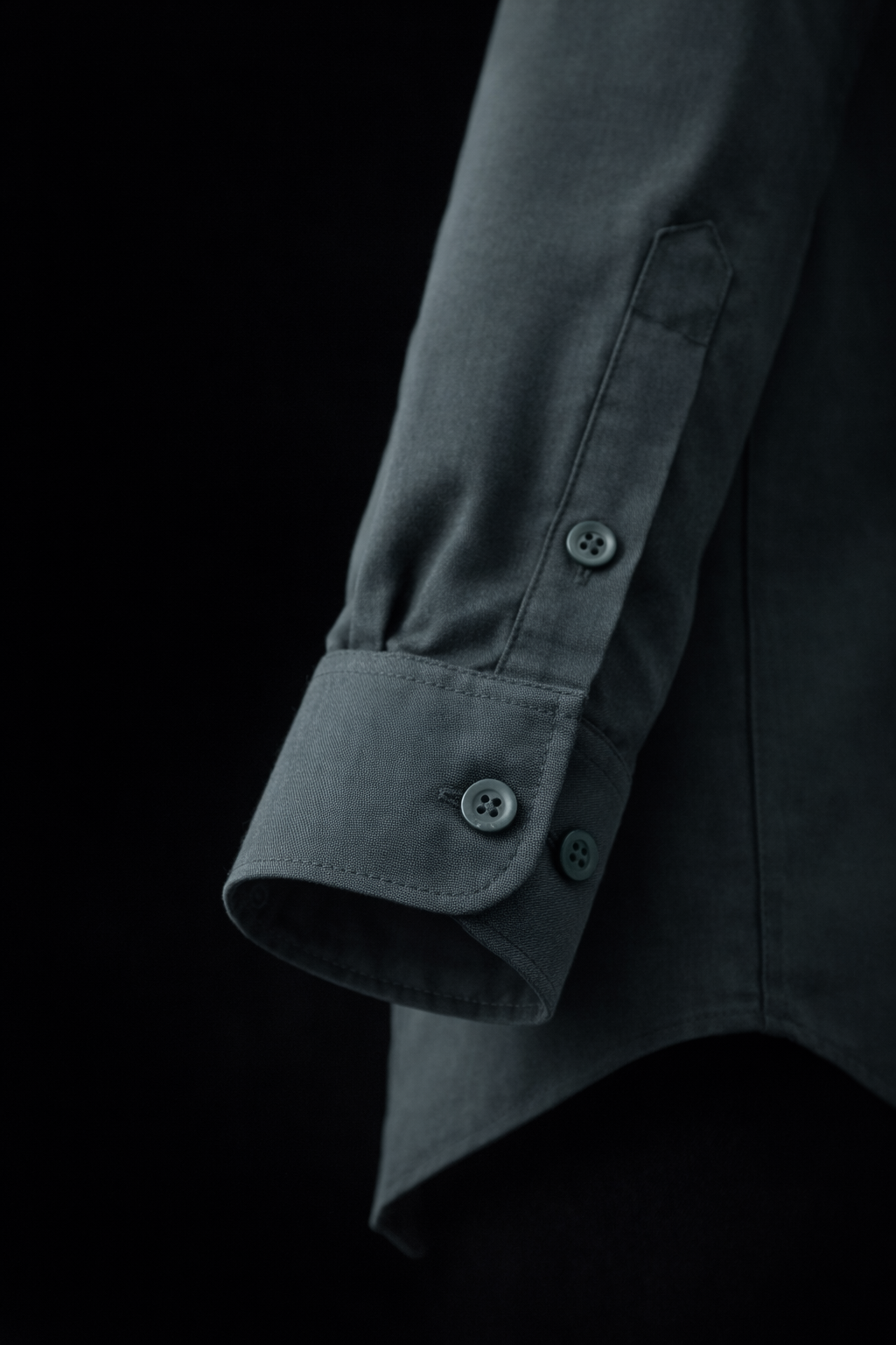 Kealix Men’s Solid Black Casual Shirt – Premium Fabric