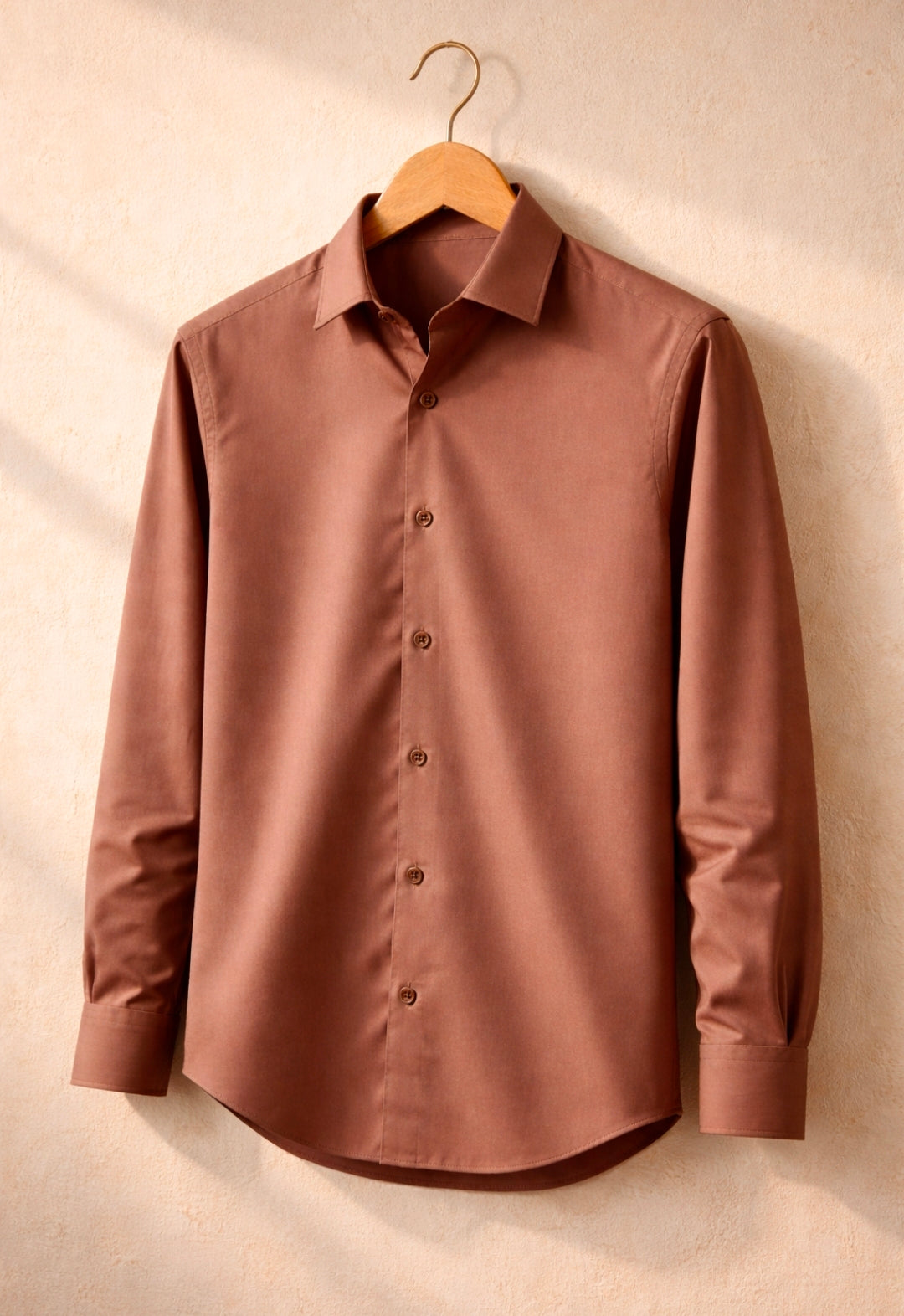Classic Men's Light Coffee
Formal-Casual Shirt