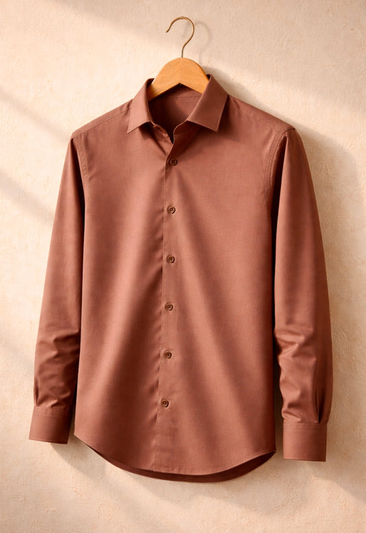 Classic Men's Light Coffee
Formal-Casual Shirt