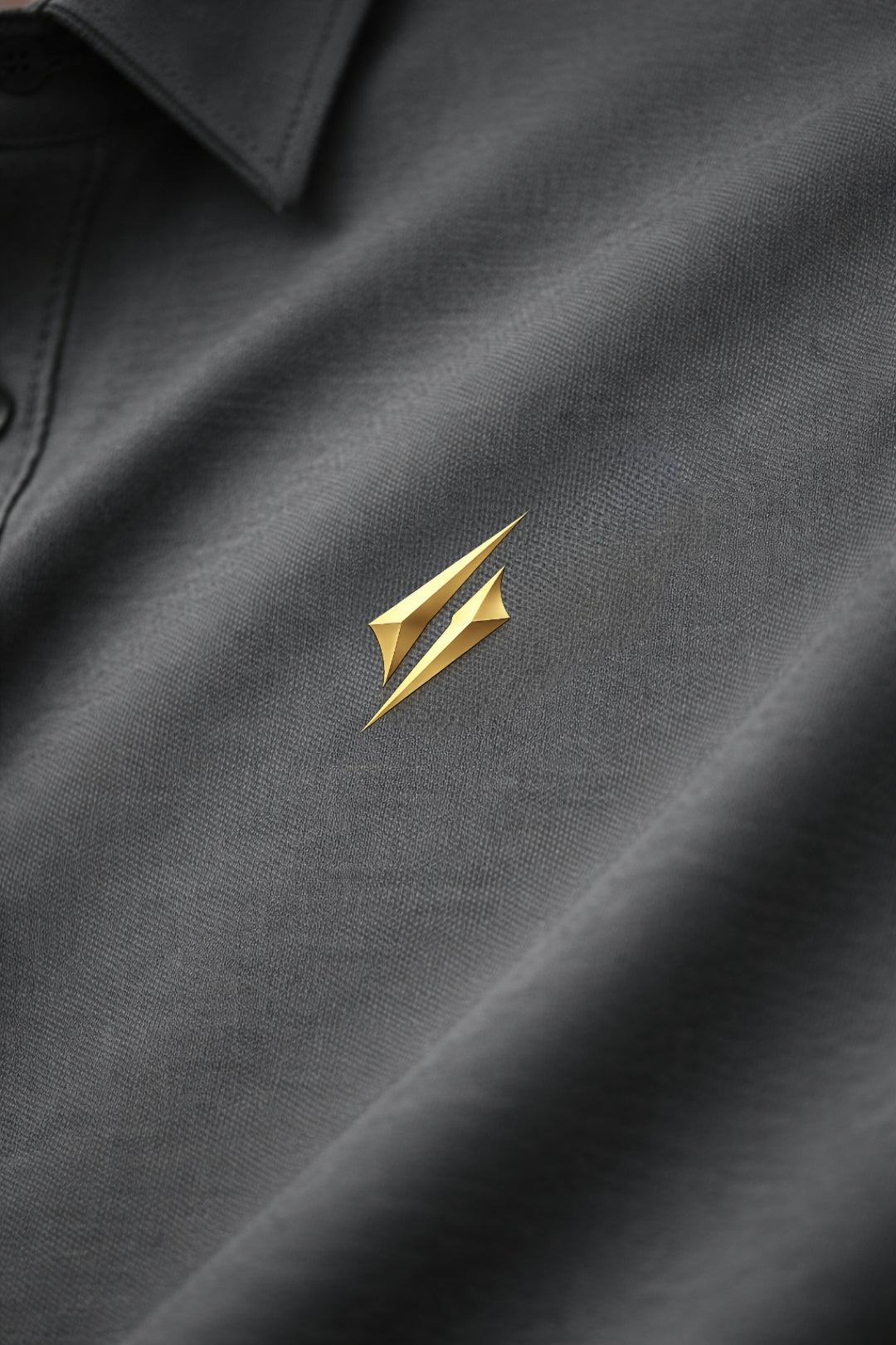 Men’s Designer Grey Solid Shirt | Full Sleeve Casual Wear