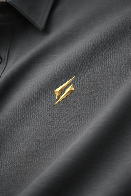 Men’s Designer Grey Solid Shirt | Full Sleeve Casual Wear